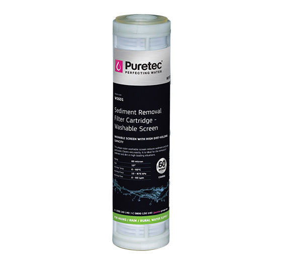 Puretec WS Series Washable Screen Cartridge, 2.5" x 10" image 0