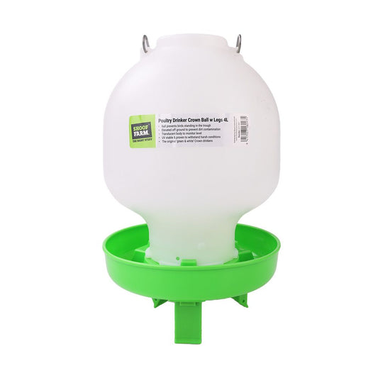 Crown Poultry Drinker Ball with Legs 4 L