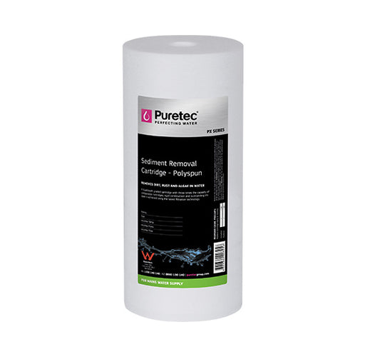 Puretec PX Series MaxiPlus Polyspun Sediment Cartridge/Graded Depth 4.5" x 10" 20 Micron image 0
