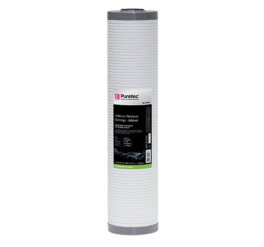 Puretec RB Series MaxiPlus Ribbed Sediment  Cartridges 4.5" x 20" 25 Micron image 0
